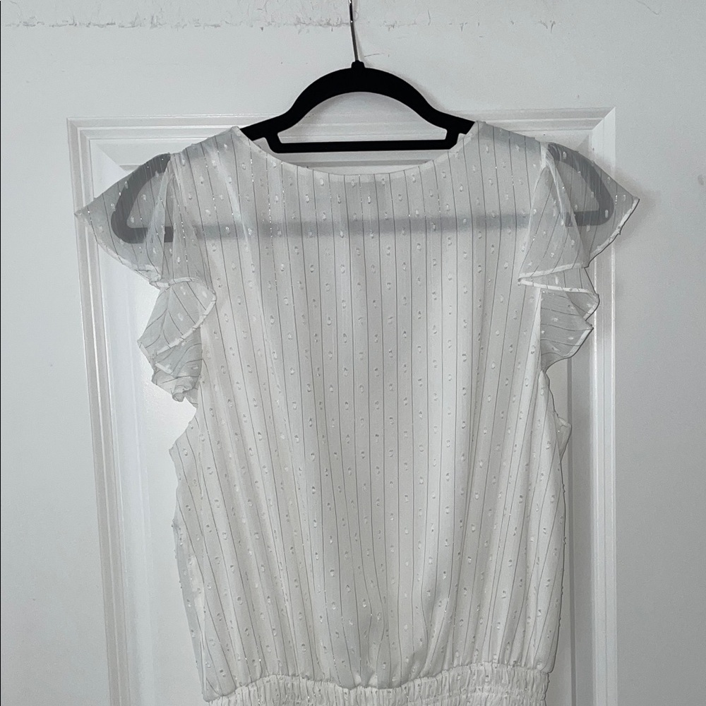 Ramy Brook White Ruffle Dress - Picture 9 of 14